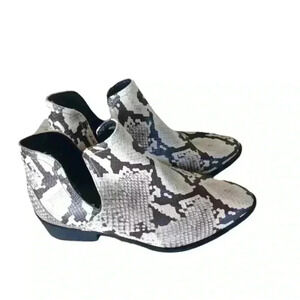 Madden Girl Faux Leather Snakeskin Boot 7.5